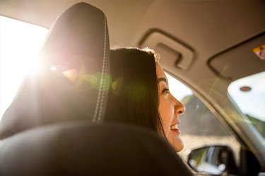 Passenger in rental car