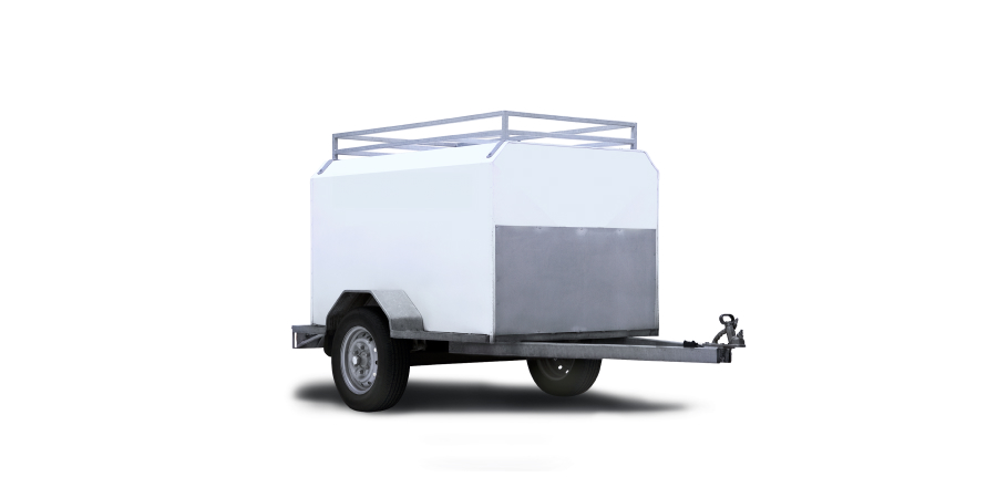 Image of a GO Rentals trailer which is available for hire on a white background